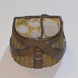 VTG,Fishing Basket Toothbrush Holder Seramic